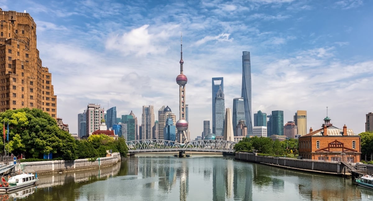 Shanghai skyline representing Mandarin Chinese global business influence