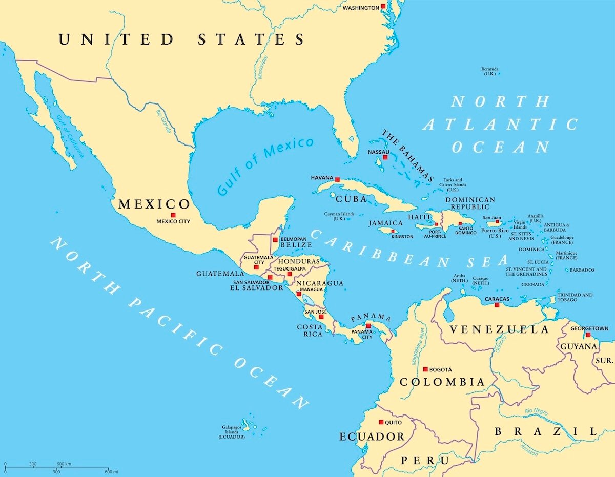 Map of Spanish-speaking countries showing global Spanish language distribution