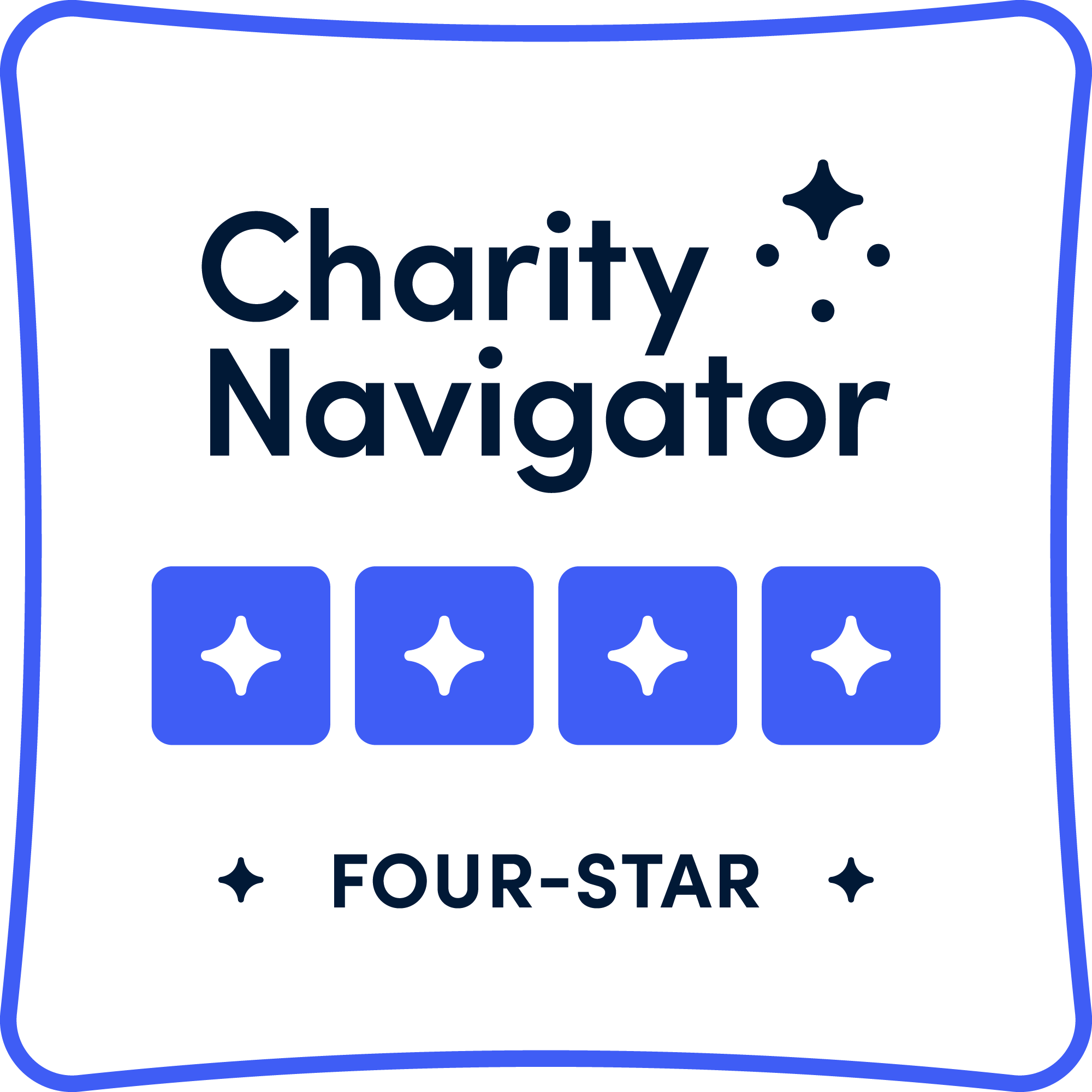 Four star rating badge